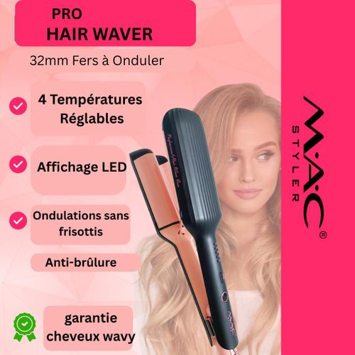 Mac Styler Boucleur à Cheveux 32mm Fers à Onduler pour Grandes Boucles / Wavy -MC-5723