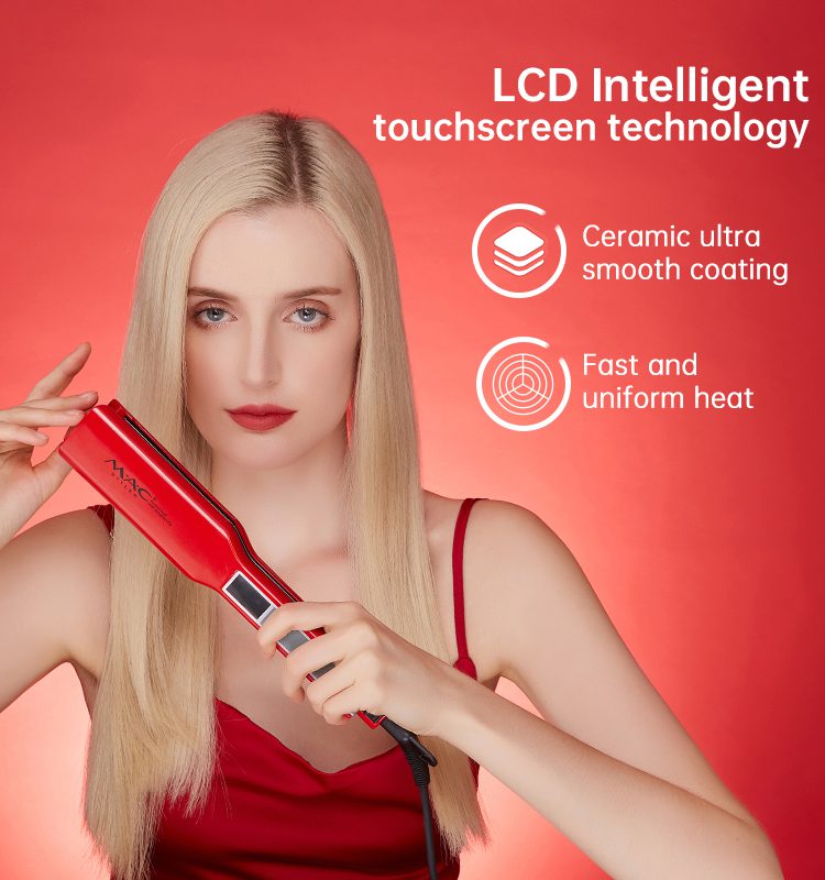 Lisseur Rouge MAC STYLER  ORIGINAL  en céramique 450 F MC-2028