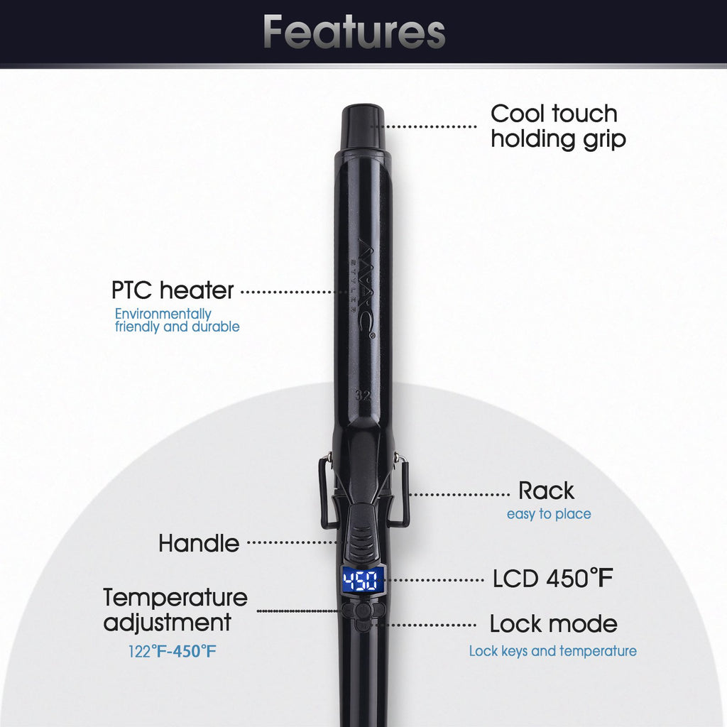 Fer À Boucler Professionnel 450 F Large 32″ MC-5727
