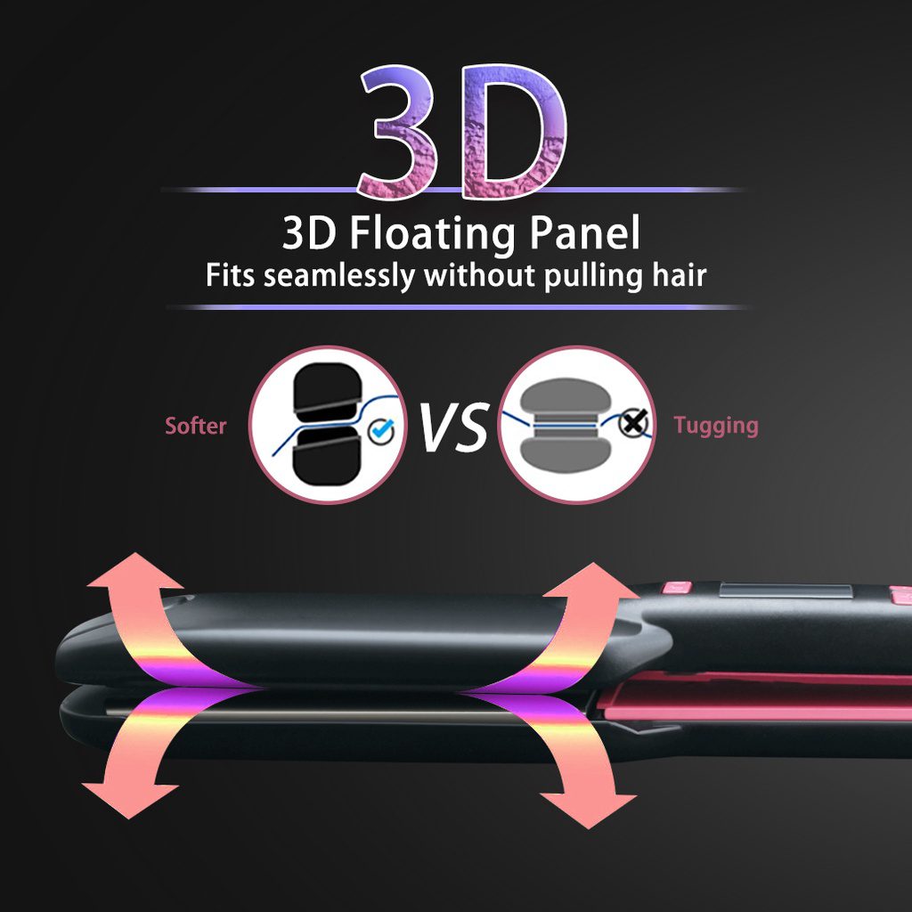 Fer à Lisser professionnel en titane 450°F MC-5516