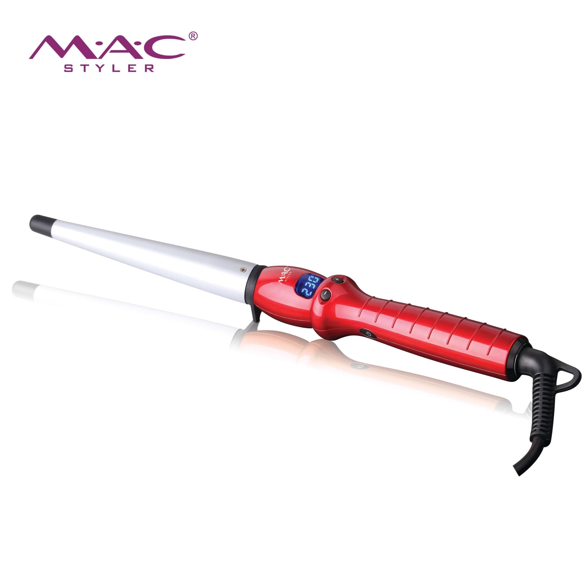 Mac Styler Fer A Boucler Conique Professionnel - Rouge MC-3326