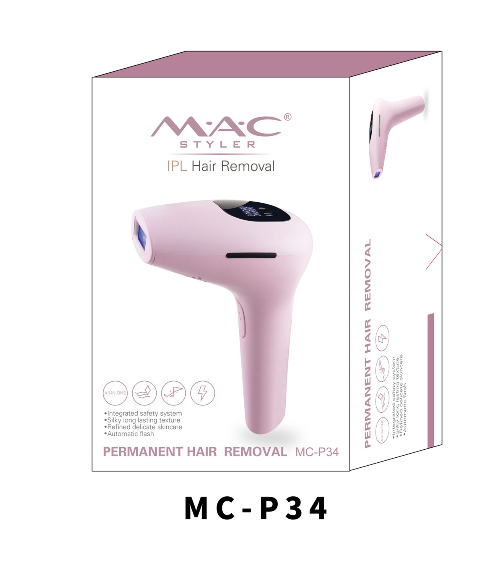 Epilateur Laser Electrique MAC STYLER MC-34