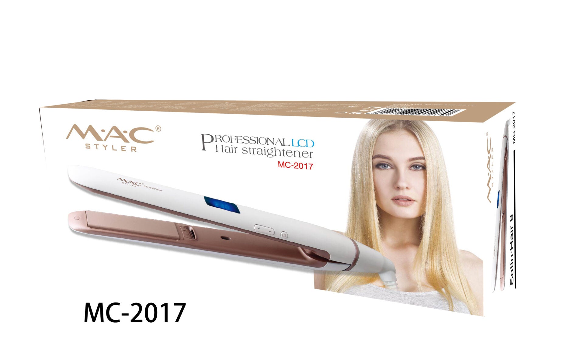 Mac Styler Fer À Lisser - Plaques Céramiques - 5 Réglages Température MC-2017