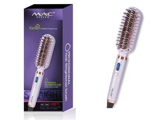 Brosse Lissante Électrique Professionnelle à la Kératine - MC-26