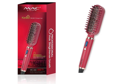 Brosse Lissante Électrique Professionnelle à la Kératine - MC-26