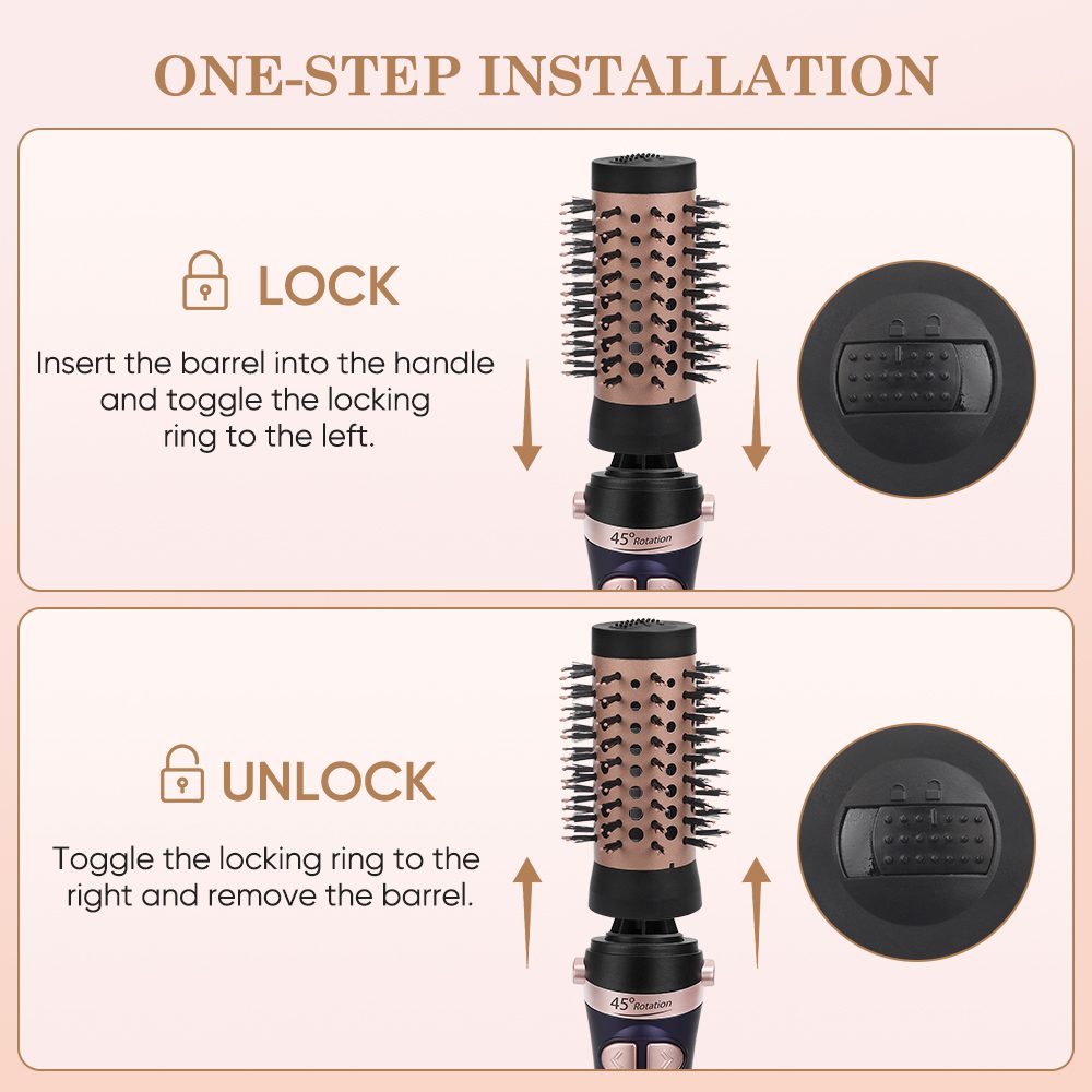 Mac Styler Brosse Soufflante retative 2 tètes MC-6700