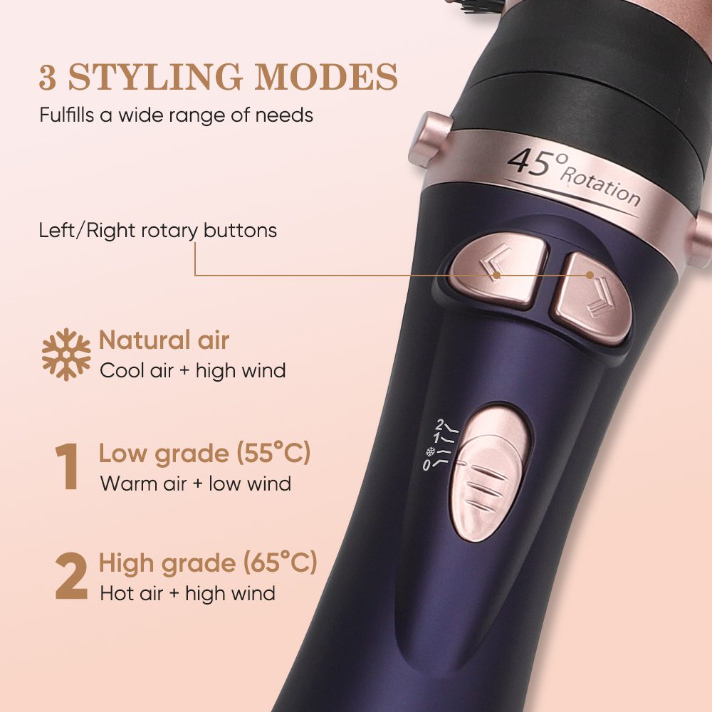 Mac Styler Brosse Soufflante retative 2 tètes MC-6700