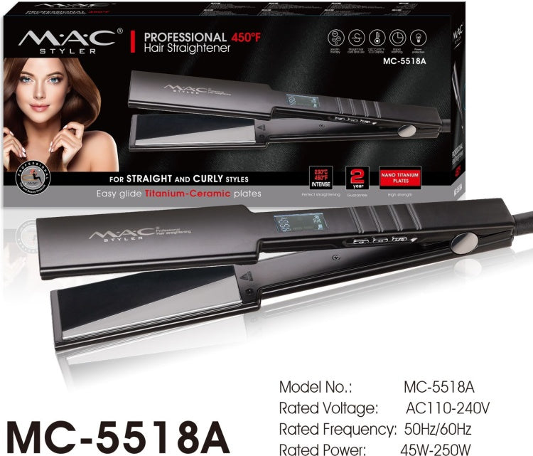 Mac Styler Fer a Lisser Professionnel Keratin Therapy - MC-5518A- 450°F Ecran LCD